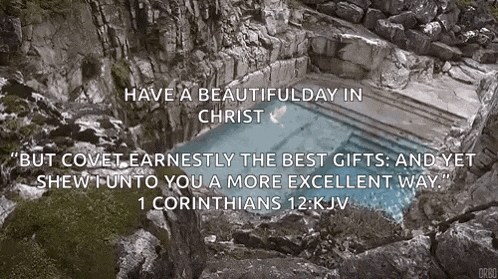 a quote from the bible says have a beautiful day in christ