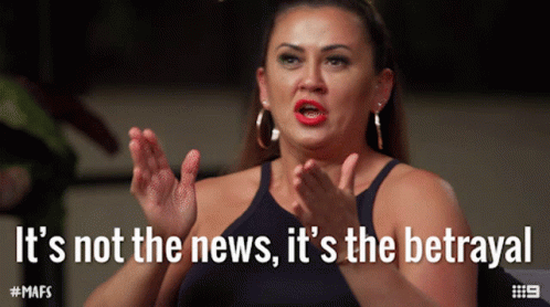 Its Not The News Its Betrayal Married At First Sight GIF - Its Not The News Its Betrayal Married At First Sight Betrayal GIFs