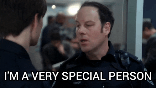 a police officer says i 'm a very special person to another man