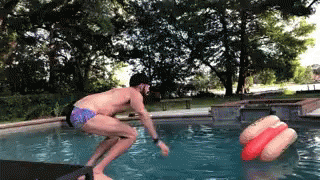 Jumping Conclusions GIF - Jumping Conclusions Pool GIFs