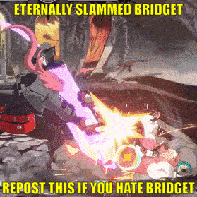 a screenshot of a video game with the caption " eternally slammed bridge repost this if you hate bridge "
