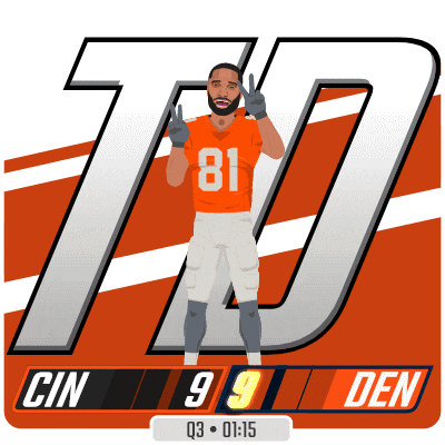 an illustration of a football player with the number 81