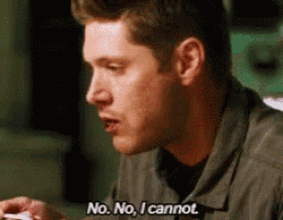 a man is saying no no i cannot