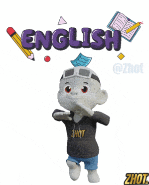 a cartoon character wearing a hoodie that says ' zhot ' on it