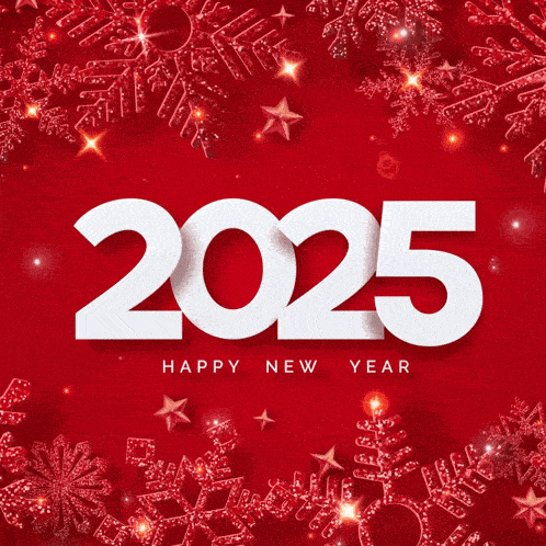 a red background with the number 2025 on it