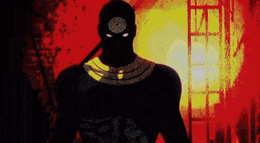 a silhouette of a man with a third eye on his forehead