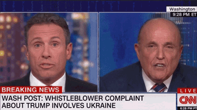 two men are talking on a cnn news show