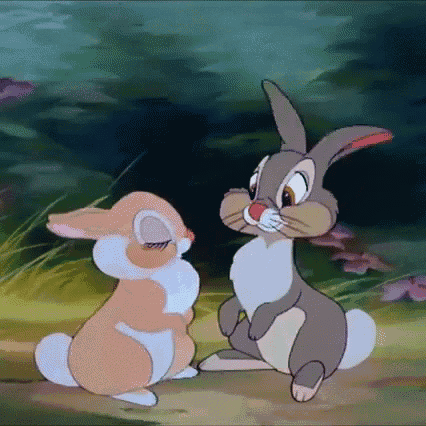 Thumper In Love. GIF - Bunny Love Kiss GIFs