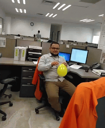 Gy Office GIF - Gy Office Balloon GIFs