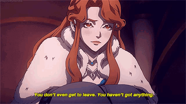Castlevania Lenore GIF - Castlevania Lenore You Dont Even Get To Leave GIFs