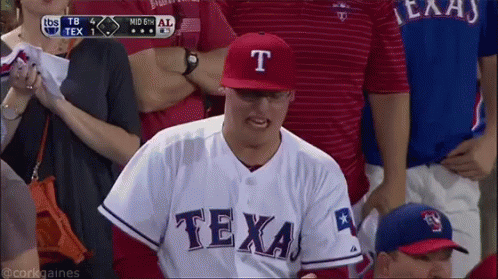 Texas Rangers GIF - Rangers Yes Fistpump GIFs
