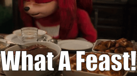 Knuckles Tv Show What A Feast GIF - Knuckles Tv Show What A Feast Feast GIFs