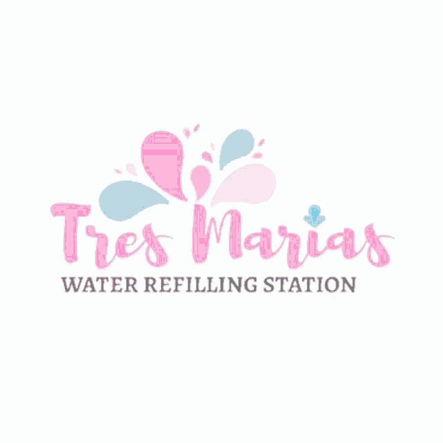 a logo for tres marias water refilling station