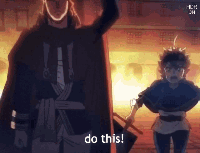 a man and a boy are standing next to each other and the man says do this