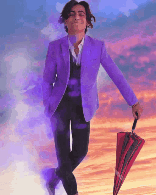 Aidan Gallagher Purple Jacket GIF - Aidan Gallagher Purple Jacket GIFs
