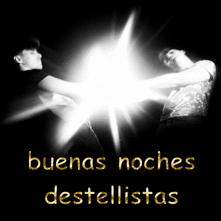 a black and white photo with the words buenas noches destelistas on it