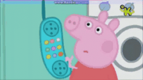 Peppa Pig Dial GIF - Peppa Pig Dial Phone GIFs
