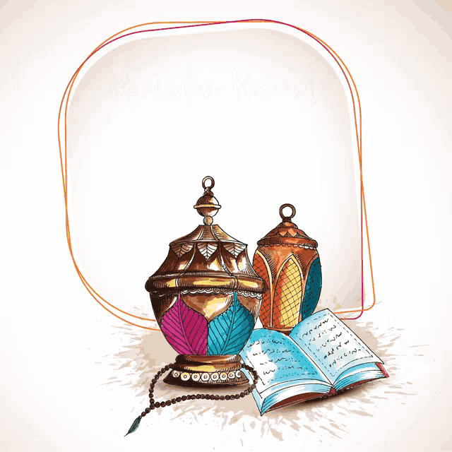 an advertisement for tss advertising with a lantern and a book
