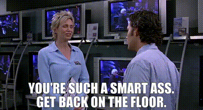 Your Such A Smart Ass Get Back On The Floor GIF - Your Such A Smart Ass Get Back On The Floor 40 Year Old Virgin GIFs