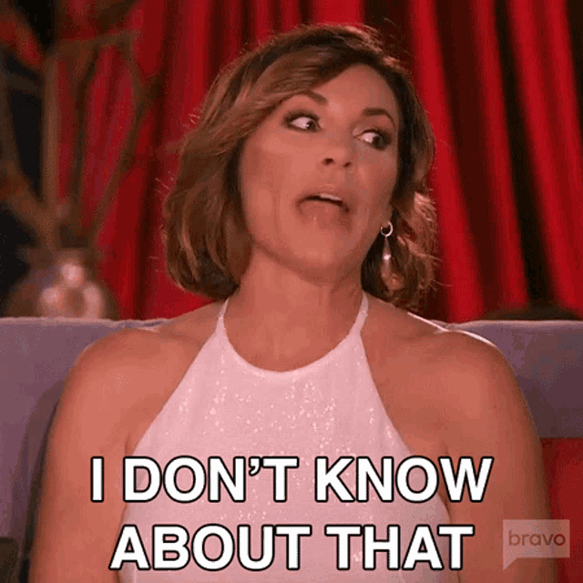I Dont Know About That Real Housewives Of New York GIF - I Dont Know About That Real Housewives Of New York Rhony GIFs