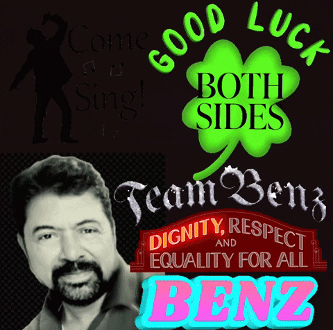 a poster that says good luck both sides and dignity respect and equality for all