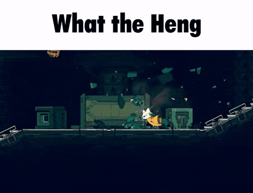 a screenshot of a video game with the words " what the heng " at the top
