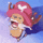 a blurry picture of a person wearing a pink hat .