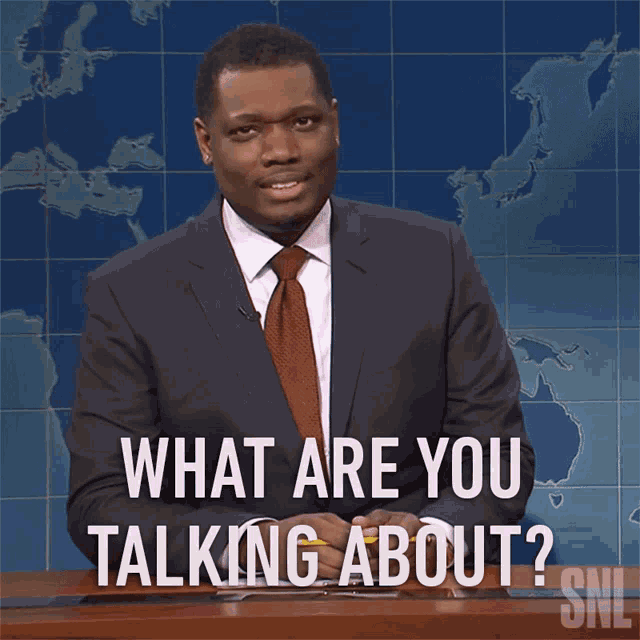 What Are You Talking About Michael Che GIF - What Are You Talking About Michael Che Saturday Night Live GIFs
