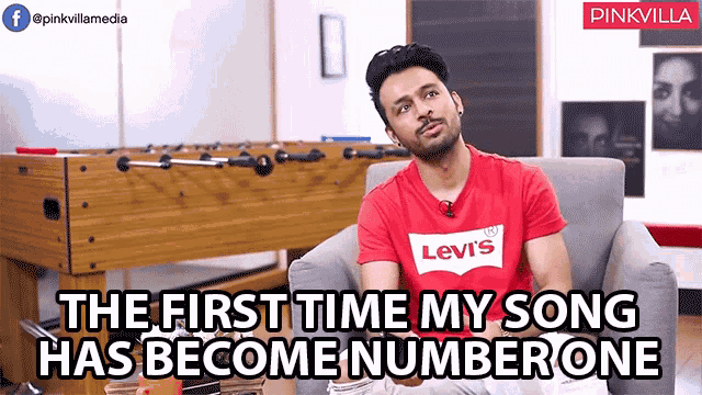 The First Time My Song Has Become Number One Tony Kakkar GIF - The First Time My Song Has Become Number One Tony Kakkar Pinkvilla GIFs