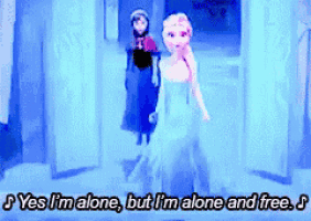 Elsa Alone GIF