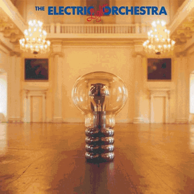 an electric orchestra album cover with a light bulb in the middle