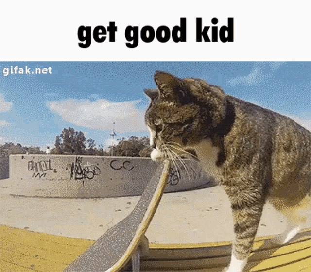 Get Good Kid Trolling GIF - Get Good Kid Trolling Skateboard GIFs