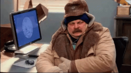 Cold Ron Swanson GIF - Cold Ron Swanson Parks And Rec GIFs