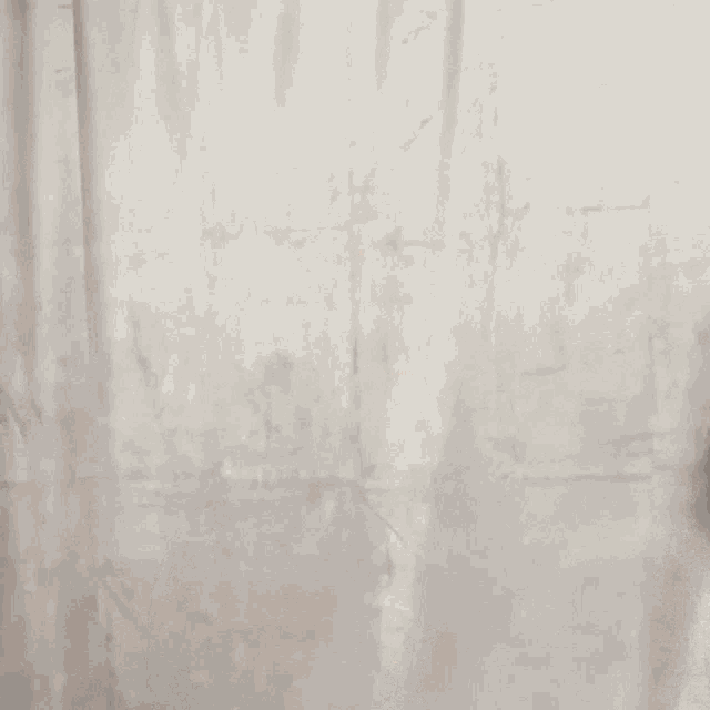 a woman with long brown hair is standing in front of a white wall
