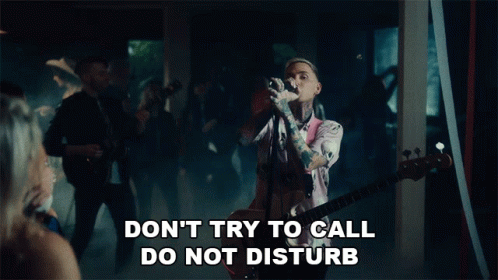 Dont Try To Call Do Not Disturb Blackbear GIF - Dont Try To Call Do Not Disturb Blackbear My Worst Song GIFs