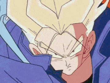 a close up of a cartoon character 's face with a purple background