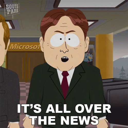 Its All Over The News South Park GIF - Its All Over The News South Park S17e8 GIFs