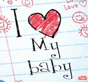 I Love My Baby I Love You Baby GIF - I Love My Baby I Love You Baby Hearts GIFs