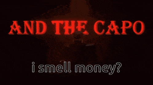 a picture of a lego character with the words i smell money