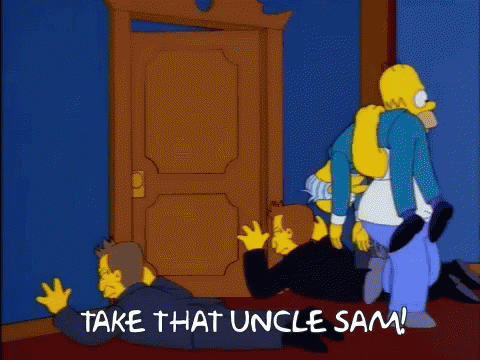 Simpsons Homer GIF - Simpsons Homer Uncle Sam GIFs
