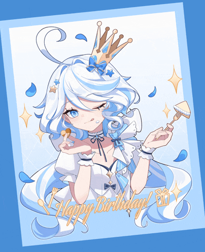 a drawing of a girl with a crown on her head and the words happy birthday
