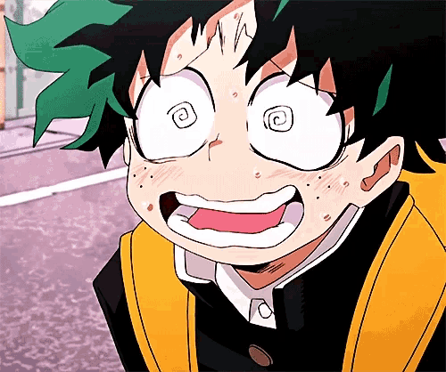 a close up of a cartoon character 's face with a swirl in his eyes
