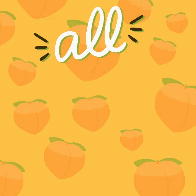 a poster that says " all eyes on georgia " with peaches in the background
