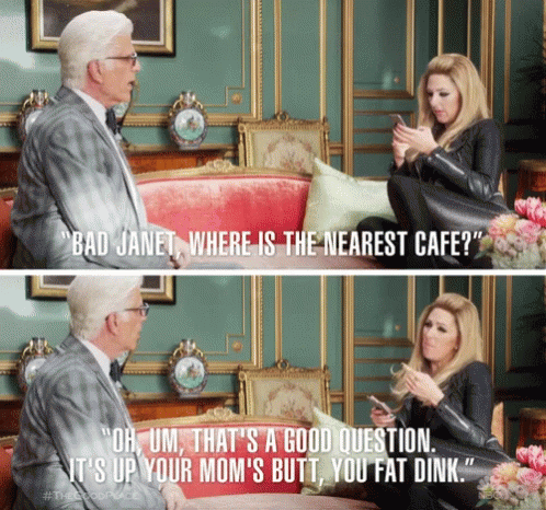 Where Is The Nearest Cafe Thats A Good Question GIF - Where Is The Nearest Cafe Thats A Good Question Ted Danson GIFs