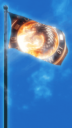 a flag with a dragon on it and the words i welcome to visi 01 ivsc