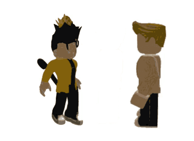 a cartoon character with a crown on his head stands next to another character