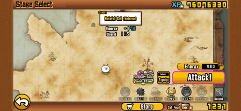 a screenshot of a game that says stage select on it