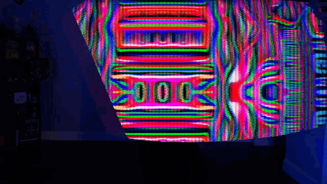 a colorful display with the number 00 in the middle