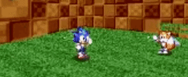sonic the hedgehog is flying through the air in a video game while a lightning bolt strikes him .