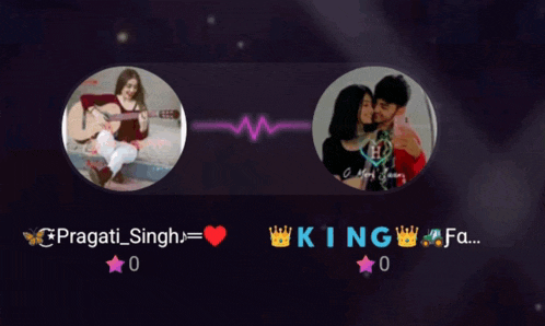 a picture of a man and a woman kissing with the name pragat singh below them